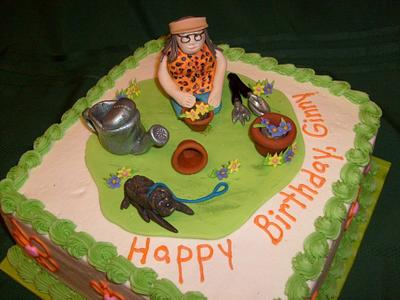 Ginny's Garden Party - Cake by Pamela