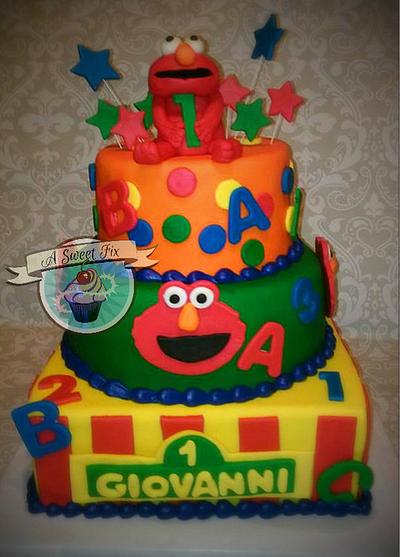 Elmo Birthday - Cake by Heather Nicole Chitty