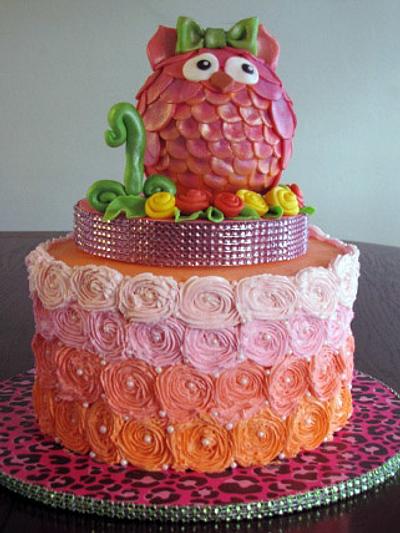 1st Birthday Owl Cake - Cake by Katyast