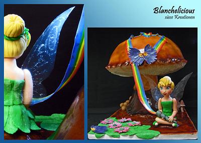 Tinkerbell and the Mushroom - Cake by Blanchelicious