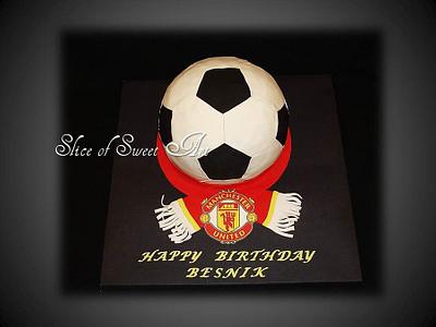 Manchester United Soccer Birthday Cake - Cake by Slice of Sweet Art