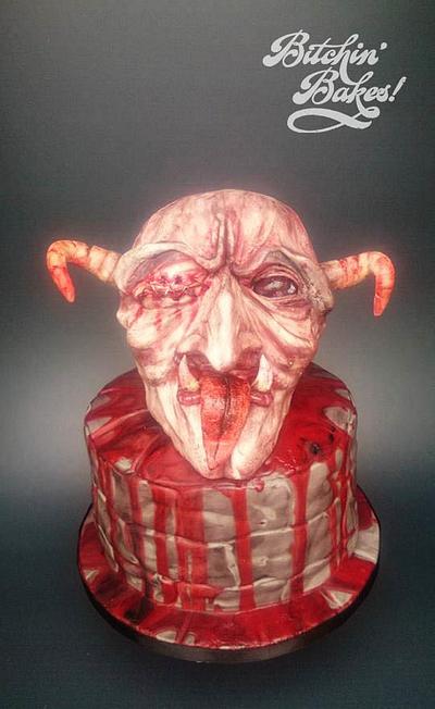 Demon Halloween cake - Cake by fitzy13