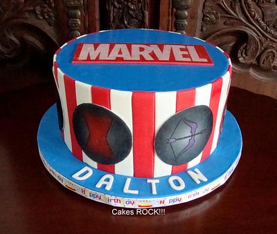 Marvel Comics Cake - Cake by Cakes ROCK!!!  