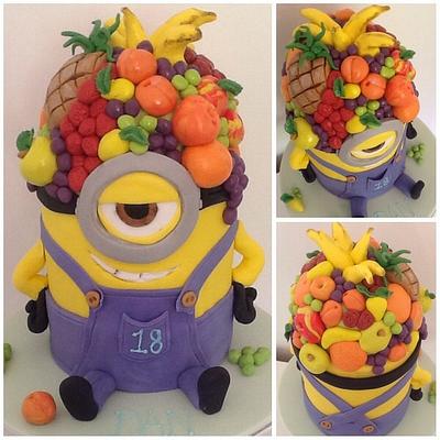 Fruit Head Minion - Cake by Tickety Boo Cakes