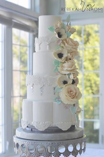 Classic White Wedding Cake - Cake by Rebekah Naomi Cake Design