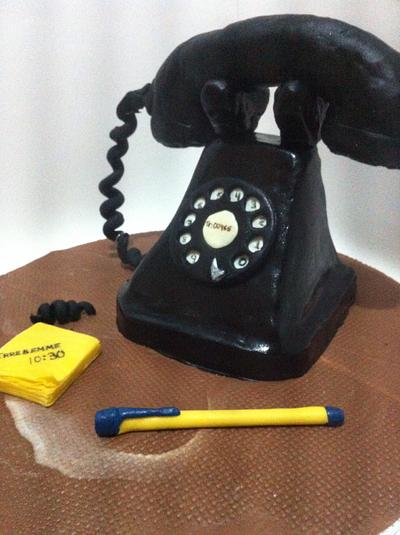 Old phone 3D - Cake by Susana