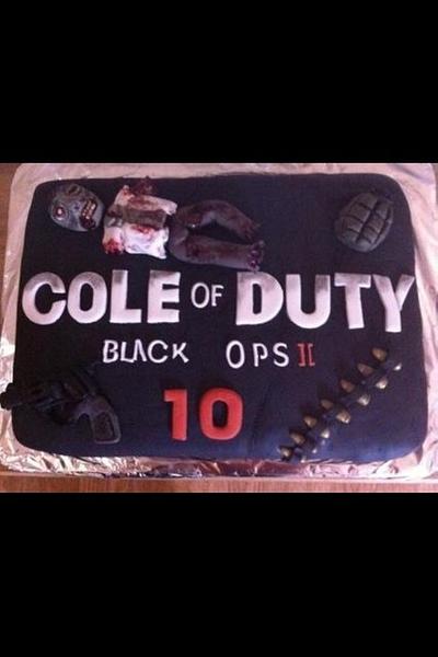 Call of duty cake  - Cake by Michelle