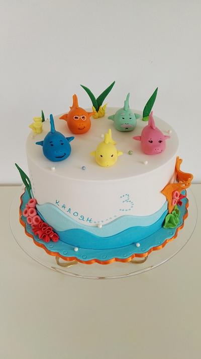 Baby shark cake - Cake by Delyana