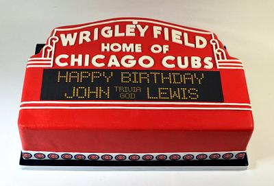 Wrigley Field Marquee Cake - Cake by Jenniffer White