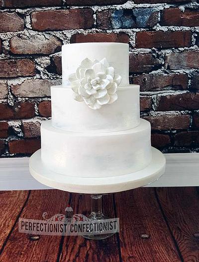 Adi and Gearoid - White Wedding Cake - Cake by Niamh Geraghty, Perfectionist Confectionist