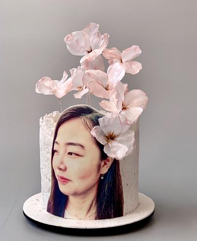 Chinese flowers girl - Cake by Dsweetcakery