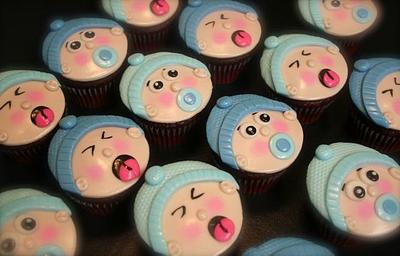 Baby Boy Cupcakes - Cake by Stacy Lint