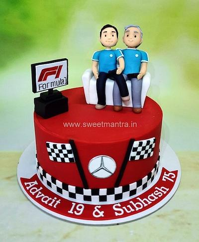 Grandpa and Grandson birthday cake - Cake by Sweet Mantra Homemade Customized Cakes Pune
