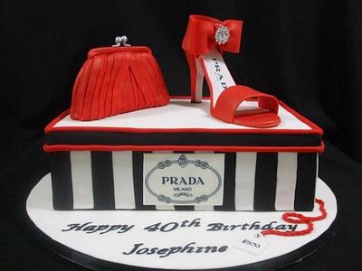 Prada shoe and purse - Cake by Kake Krumbs