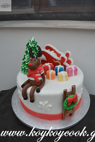 Birthday cake <Waiting  for Santa> - Cake by Rena Kostoglou