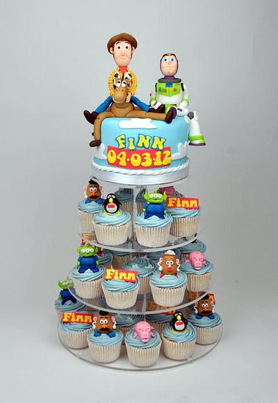 Toy story cupcake tower - Cake by Sue Butterworth