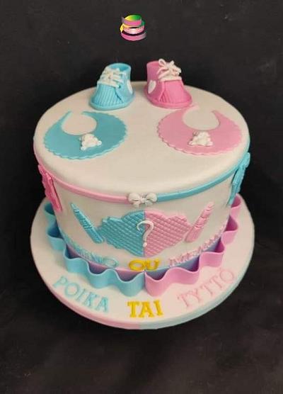 Gender reveal cake - Cake by Ruth - Gatoandcake