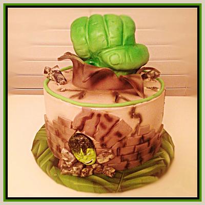 Hulk fist cake - Cake by Alberto and Gigi's cakes