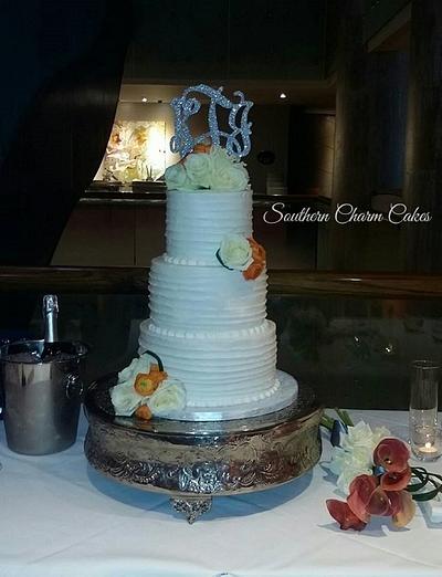 Rustic Wedding Cake - Cake by Michelle - Southern Charm Cakes