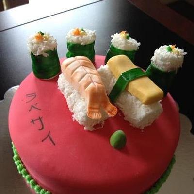 Sushi cake. - Cake by TheBakeryBoutique