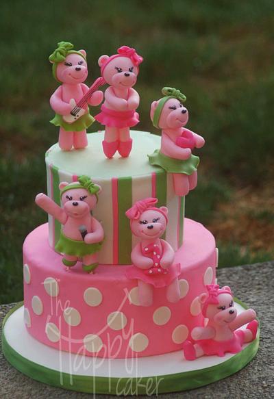 More and more pink bears...oh my! - Cake by Shannon Davie