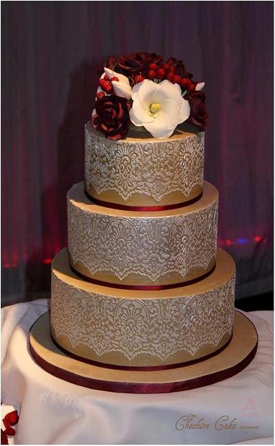 Christmas wedding cake - Cake by The Cheshire Cake Company 