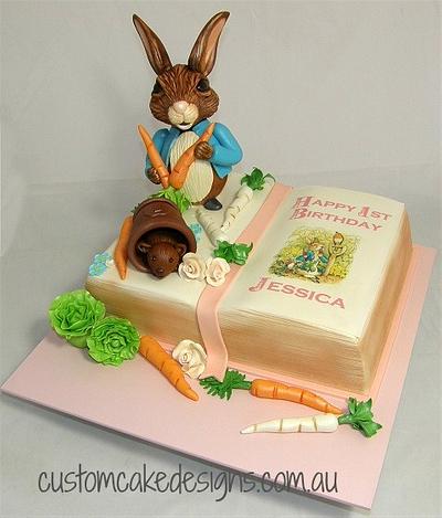 Peter Rabbit Book Cake - Cake by Custom Cake Designs