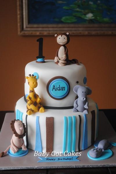 Jungle Animals - Cake by Baby Got Cakes