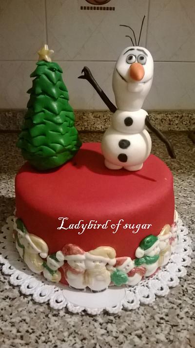 Olaf - Cake by Ladybirdofsugar