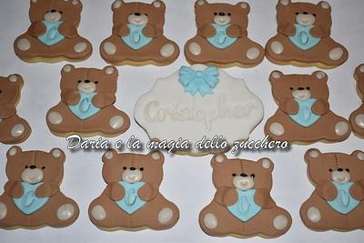 bear birth biscuits - Cake by Daria Albanese