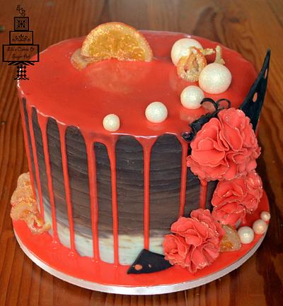 A chocolate and orange love affair - Cake by EllasCakesAndSugarArt