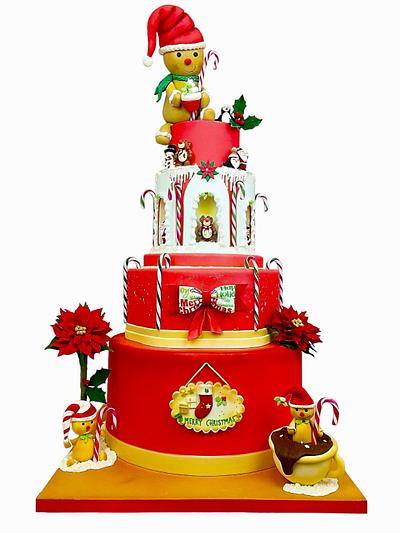 Christmas cake  - Cake by Cindy Sauvage 