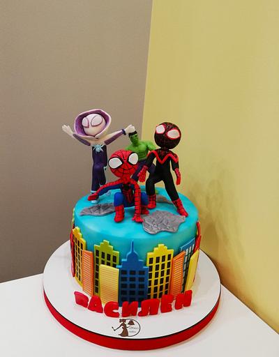 Little Spider-Man and his friends - Cake by Nora Yoncheva