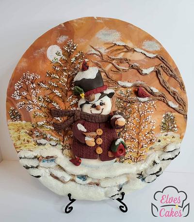 Christmas collaboration  - Cake by Loe Ortiz 