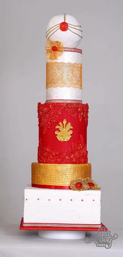 Modern #elegant #indian bride#inspired#very elegant cake - Cake by Patisserie by vandana