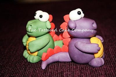 Dragon toppers - Cake by TattooedCake