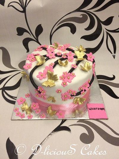 Butterflies and Flowers - Cake by devinasoni