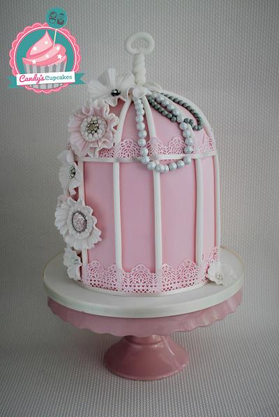 Vintage Birdcage - Cake by Candy's Cupcakes