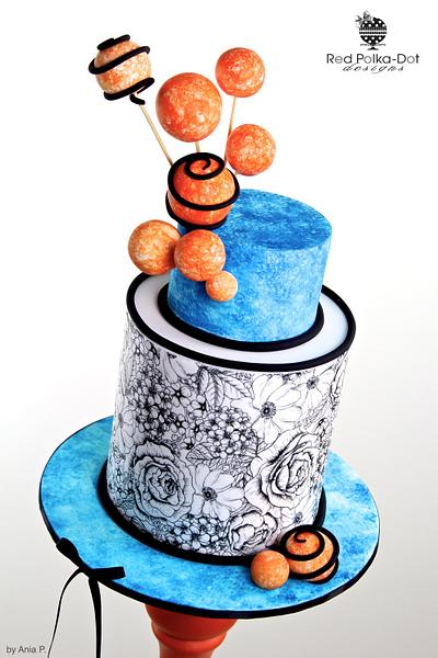 Orange Blues :-) - Cake by RED POLKA DOT DESIGNS (was GMSSC)