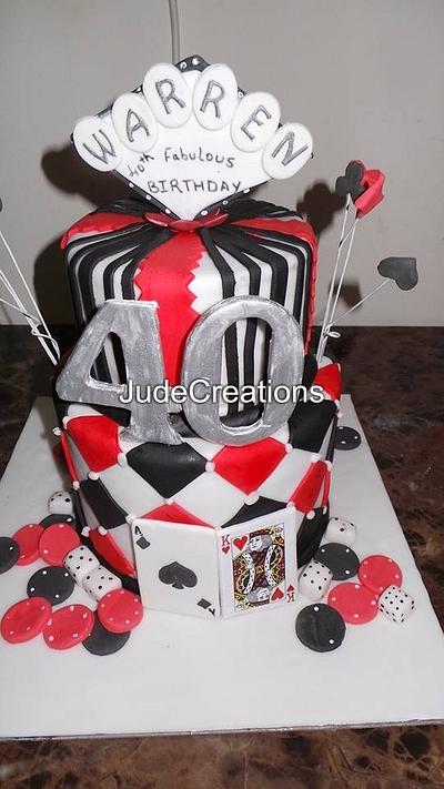 40th Birthday Cake - Cake by JudeCreations