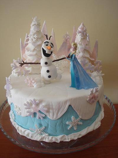 Elsa from Frozen - Cake by Paula Rebelo