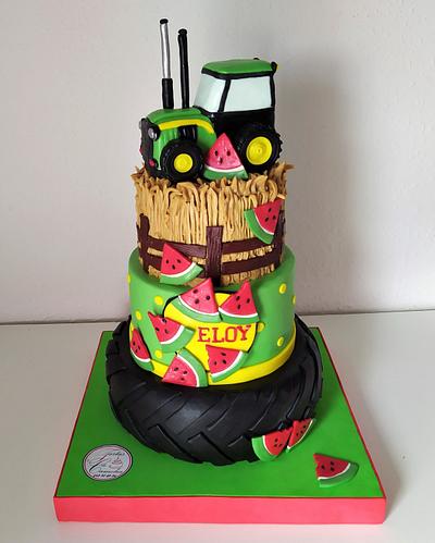 TARTA TRACTOR - Cake by Camelia