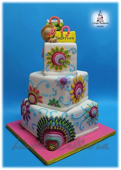 DESIGUAL STYLE - Cake by Linda Bellavia Cake Art
