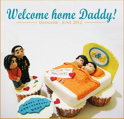 Welcome Home Daddy - Cake by Diana