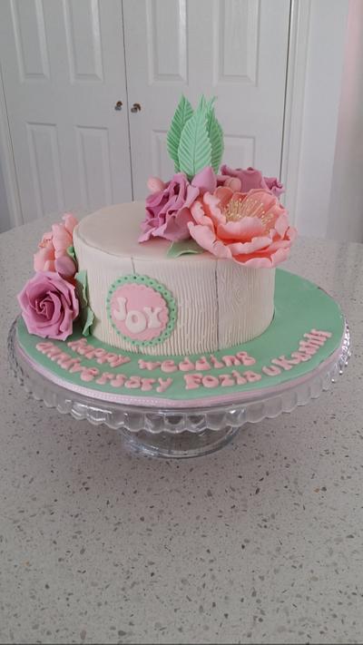 floral beauty  - Cake by cakeartbysid 