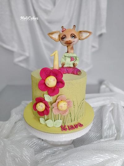 Little giraffe - Cake by MOLI Cakes