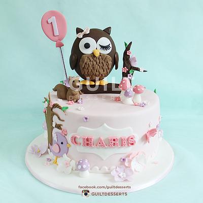 Owl Cake - Cake by Guilt Desserts