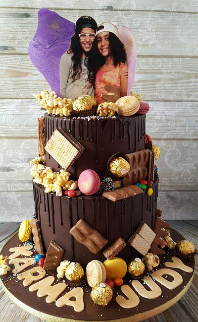 Chocolate drip cake  - Cake by samar  soliman