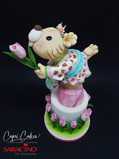 Dutchy Bear - Teddybear challenge Bakerswood - Cake by Claudia Kapers Capri Cakes