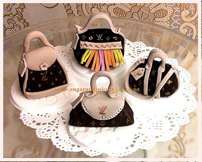 Louis Vuitton Mini Handbag Cupcake toppers - Cake by Mel_SugarandSpiceCakes